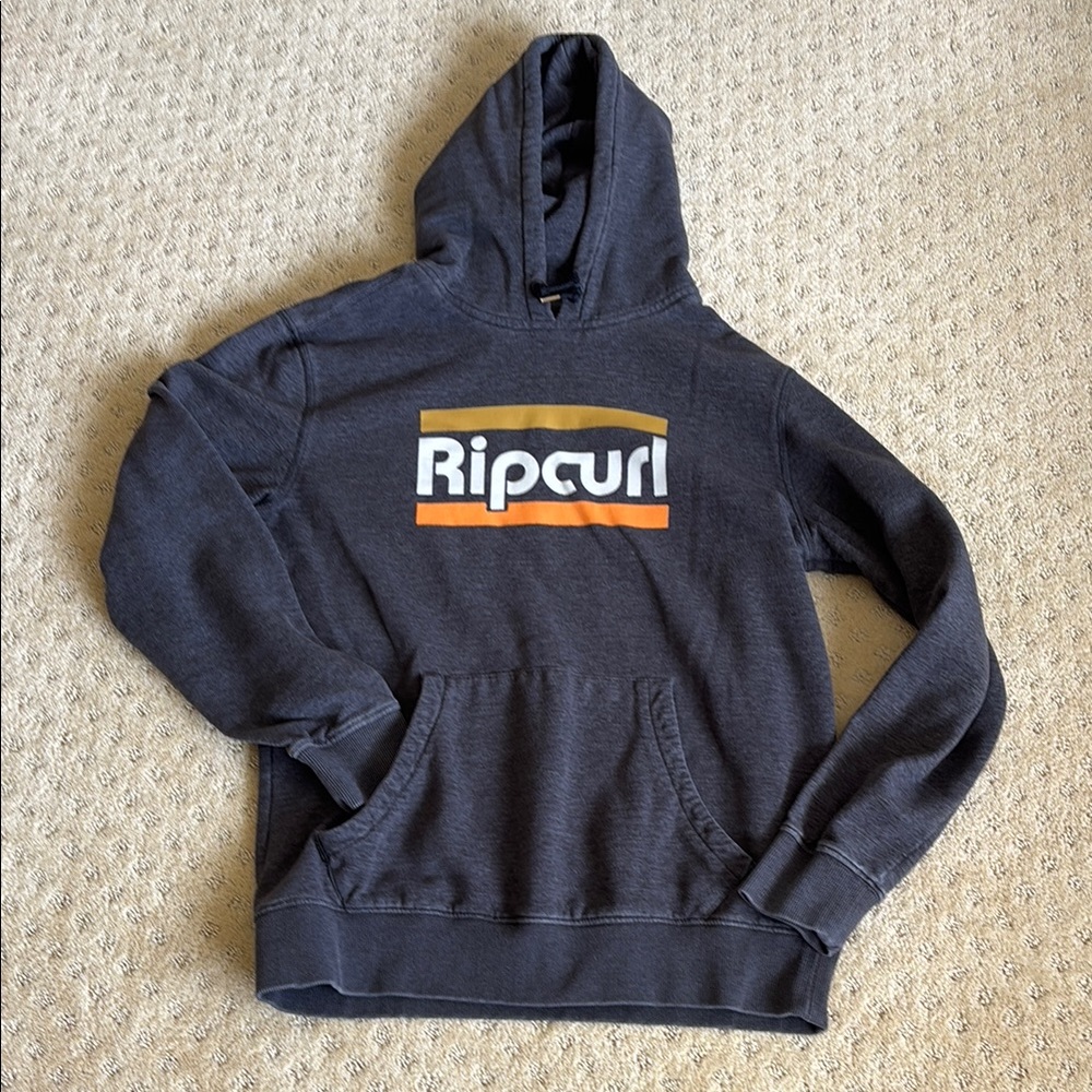 Rip Curl Charcoal Hoodie with Logo